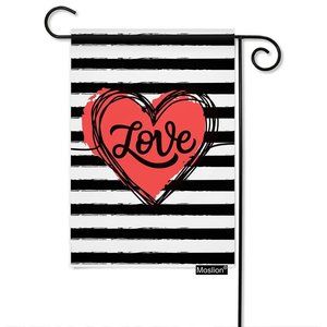 SKU-17-12.5 x 18 Inch Love Heart Garden Flag